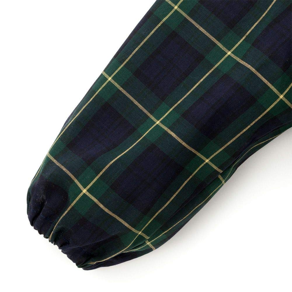 COLORFUL CANDY STYLE Long Sleeve Smock for Kindergarten and Tartan Check and Dark N1139920 Boys' Daycare, 120-130cm, Green,