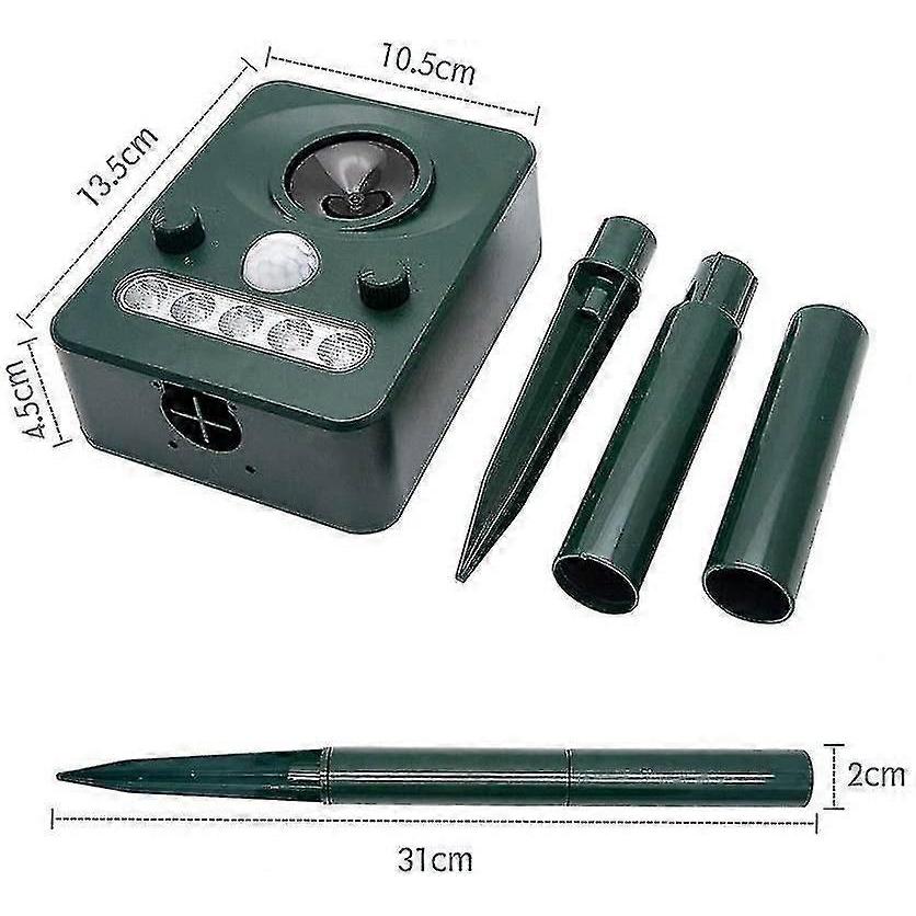Solar Ultrasonic Animal Repr Outdoor Home Guard Deterrent To Protect Your