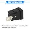 A ABSOPRO Waterproof Relay DC 5 Pin Relay Charging Case Universal Car Durable Plastic 2PCS
