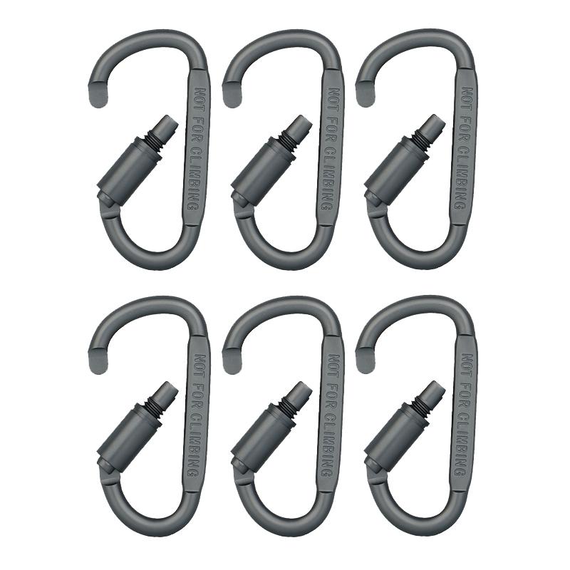 3pcs/6pcs/12ps Carabiner Set For Key Camping Survival EDC Outdoor Keychain Clip Alloy Aluminum Tactical Caribiner Hook Karabiner