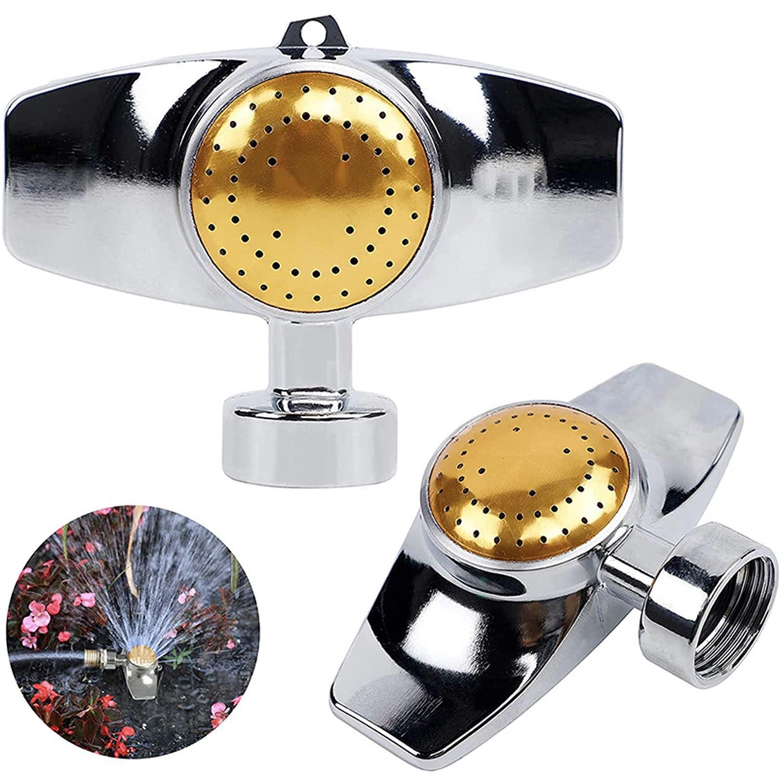 

Металлический спринклер на 360 градусов, спринклеры для двора, с мягким потоком воды для полива сада на небольшом участке двора, охват до 30 футов One Size жёлтый