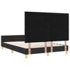 Bed Frame with Headboard Black 160 x 200 cm Fabric