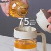 550ML Portable Kitchen Glass Olive Oil Dispenser Large-capacity Oil Can For Cooking Oil Spices Camping Dispenser