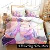 3D Print Anime Murasaki Shion Bedding Set Duvet Cover Bed Set Quilt Cover Pillowcase Comforter king Queen Size Boys Adult029963