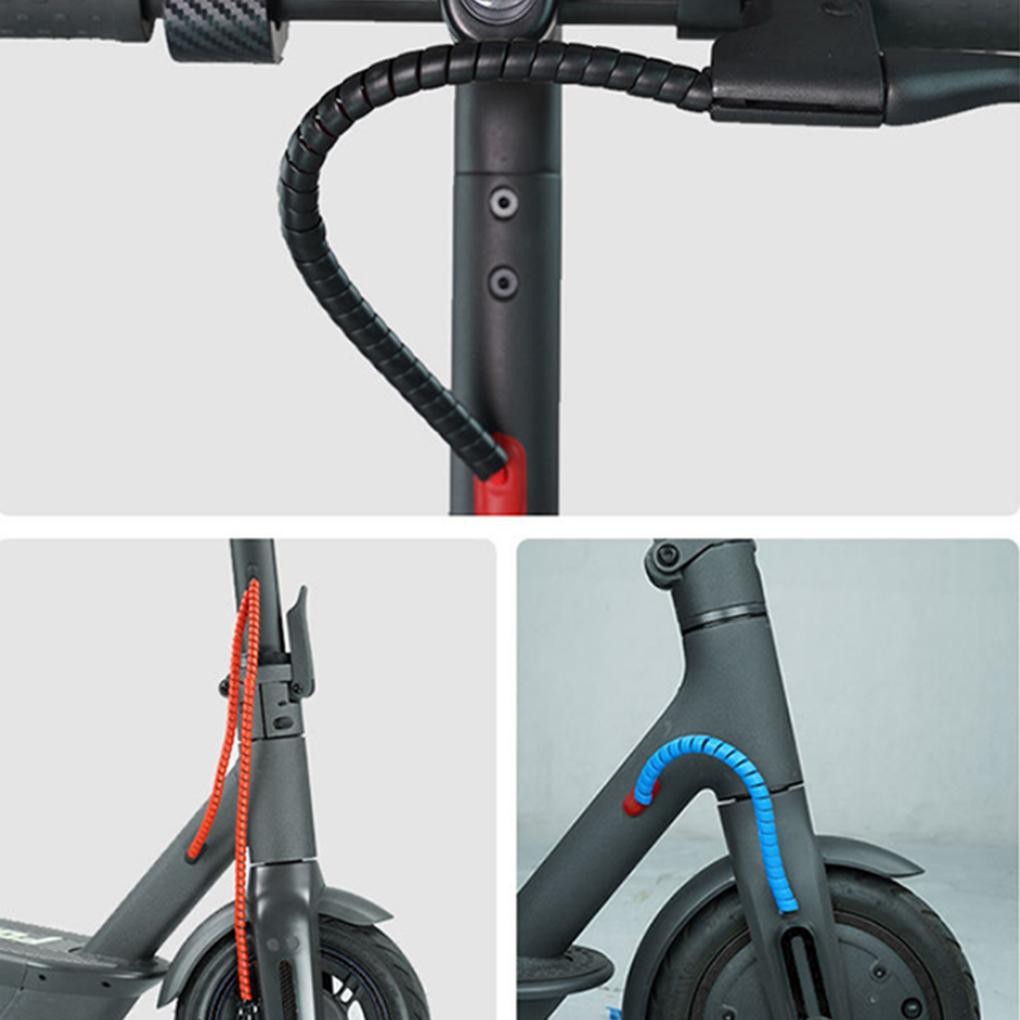 PVC Electric Scooter Frame Guard Braking Line Protection Wrap Portable Solid Color Scooters Protector Accessories