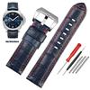Hochwertiges wasserdichtes Uhrenarmband für Panerai PAM688 441/1313 Rindsleder Herren blau Uhrenarmband Zubehör 22MM 24mm 26mm