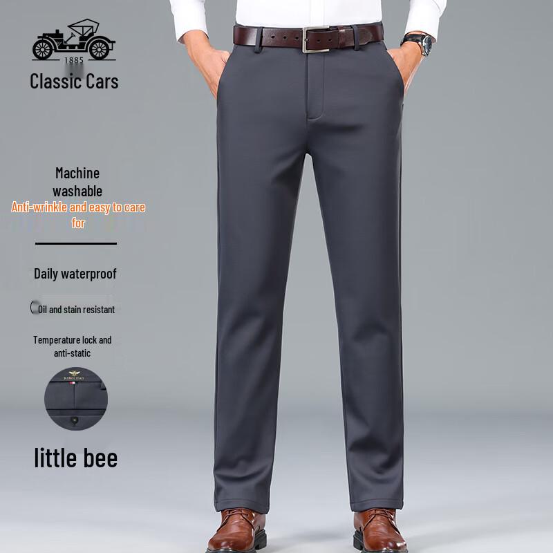 

Laoyeche Men s High-Elastic Easy-Care Thickened Casual Pants 42