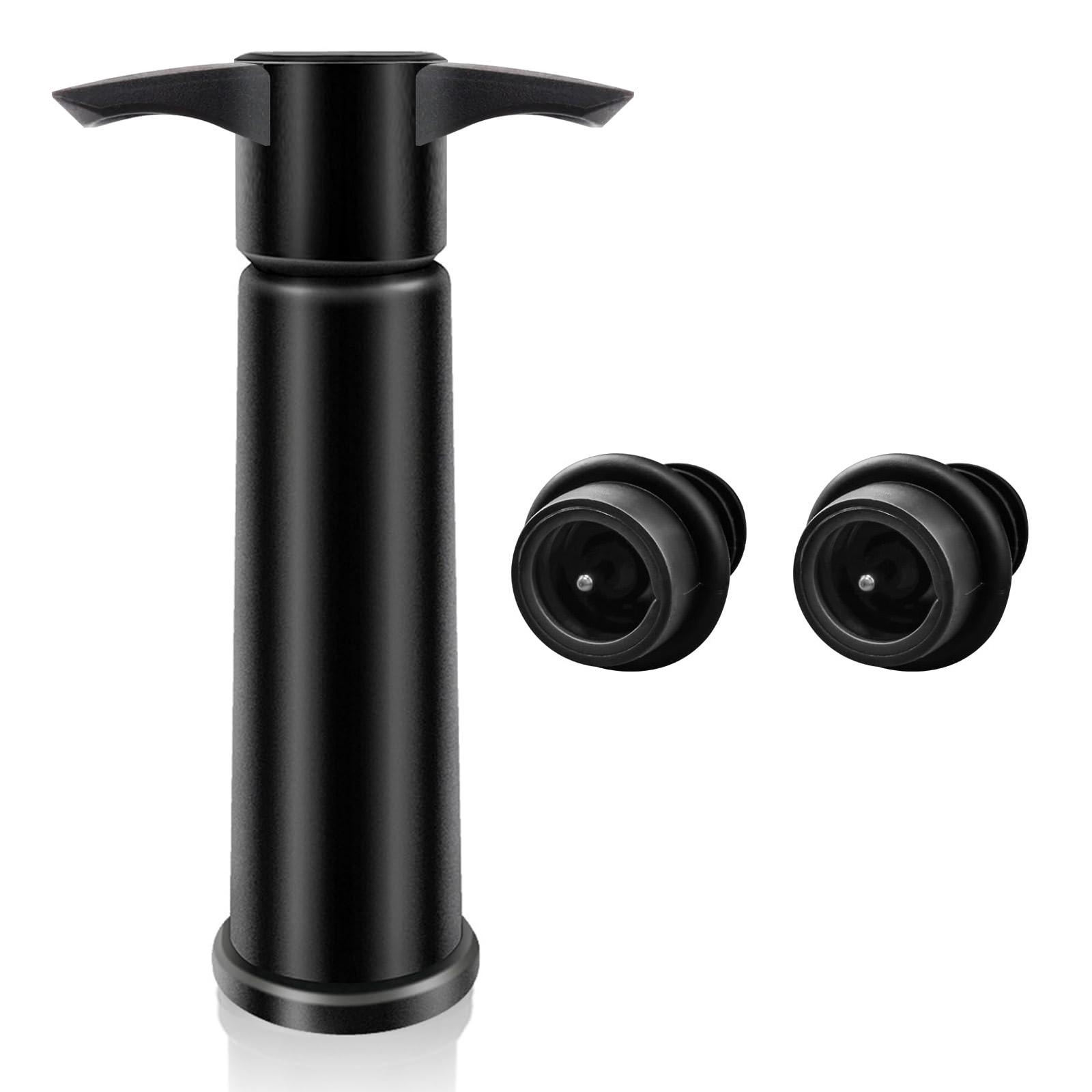 

Wine Saver Pump Vacuum Wine Bottle Stoppers with Food Grade Silicone Leak proof Keep Fresh Suitable for All Standard Wine Bottle