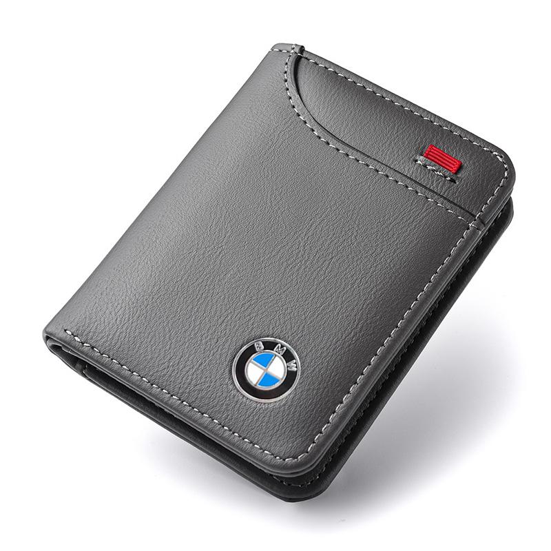 Leather Car Protection Bag Metal Logo Car Key Case For BMW X1 U11 X7 G07 XM G09 i7 7 Series G70 LCI iX I20 U06 G81 M3 Sticker cwdf40