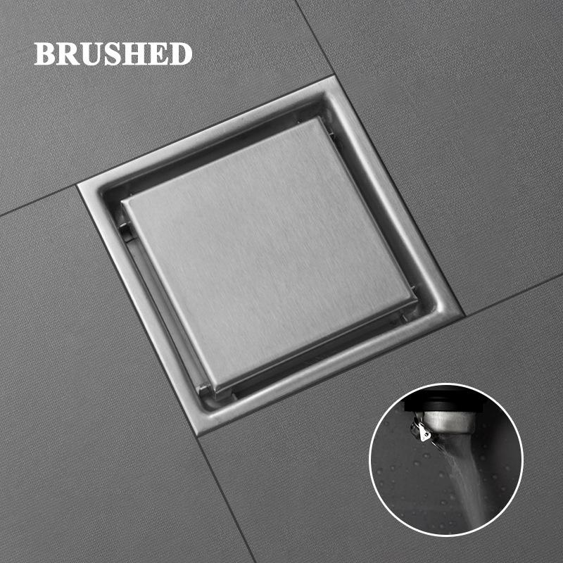 Floor Drain Invisible 304 Stainless Steel Tile Dual-Use Bathroom Shower Room Anti-Odor Anti-Bug Floor Drain Core