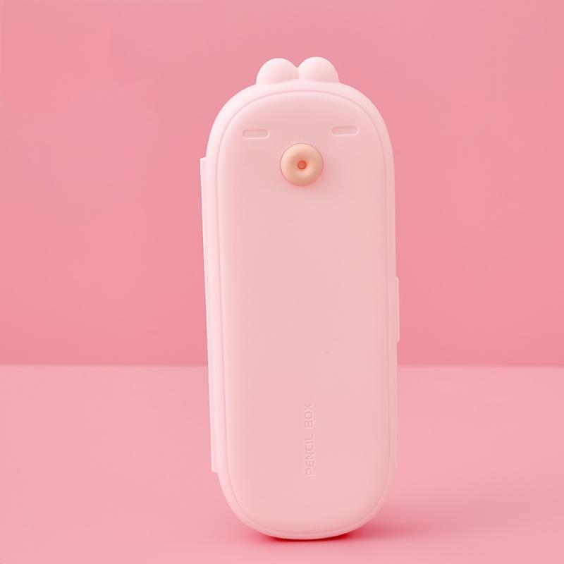 Cute Macaron Color Stationery Box Large Capacity Multi Functional Pencil Case Student Gift Waterproof Storage Box