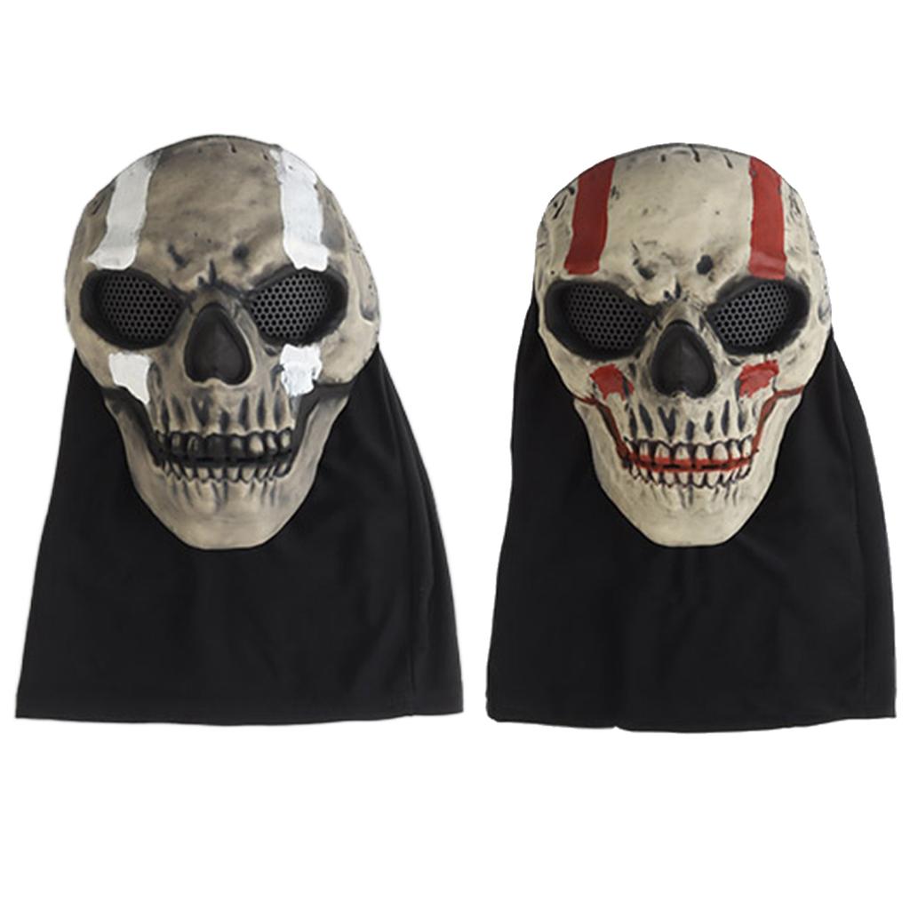 Ghost Skeleton Ski Mask Collapsible Windproof Airsoft Face Skull Mask Skull Face Mask for Halloween
