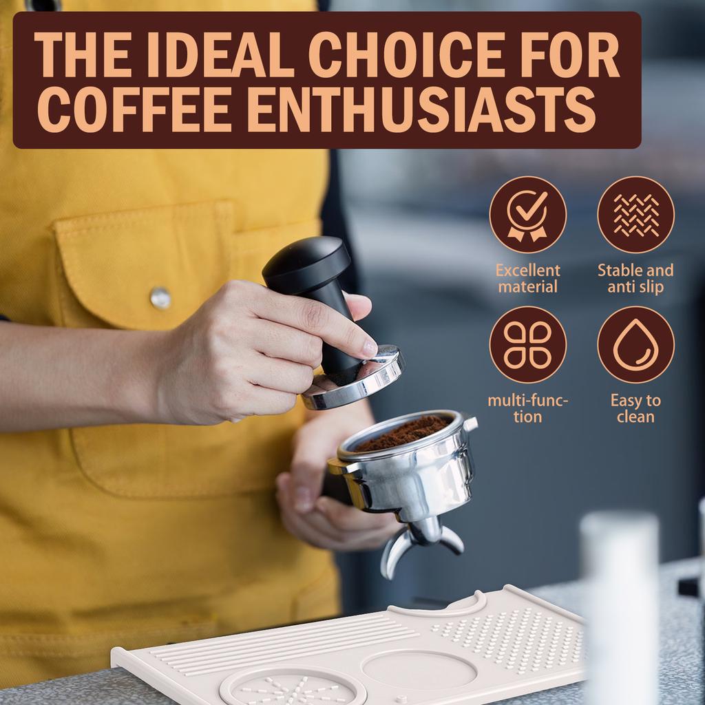 Espresso Tamping Station Silicone Espresso Tamper Holder Non-slip Coffee Tamper Organizer for Home Office Studio Coffee Shop Use