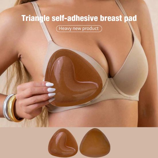 1 пара двосторонніх самоклеючих накладок на бюстгальтер, багаторазові, для пуш-апу, самоклеючі, для підйому грудей, для бікіні, купальника, спортивного бюстгальтера