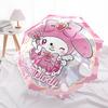 1pc My Melody Automatic Umbrella Durable Iron Frame & Plastic Handle, Gift for Men & Women, Sturdy Construction, Best for Christmas, Helloween, Playfu