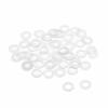Uxcell Nylon Flat Washer Sealing Gasket, M5, 10mm Outer Diameter, 5mm Inner Diameter, 1mm Thickness, for Faucet Pipe and Water Hose, Clear, 50-Pack