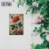 Vintage Red Rose Metal Sign Wall Art Decor 20x30cm