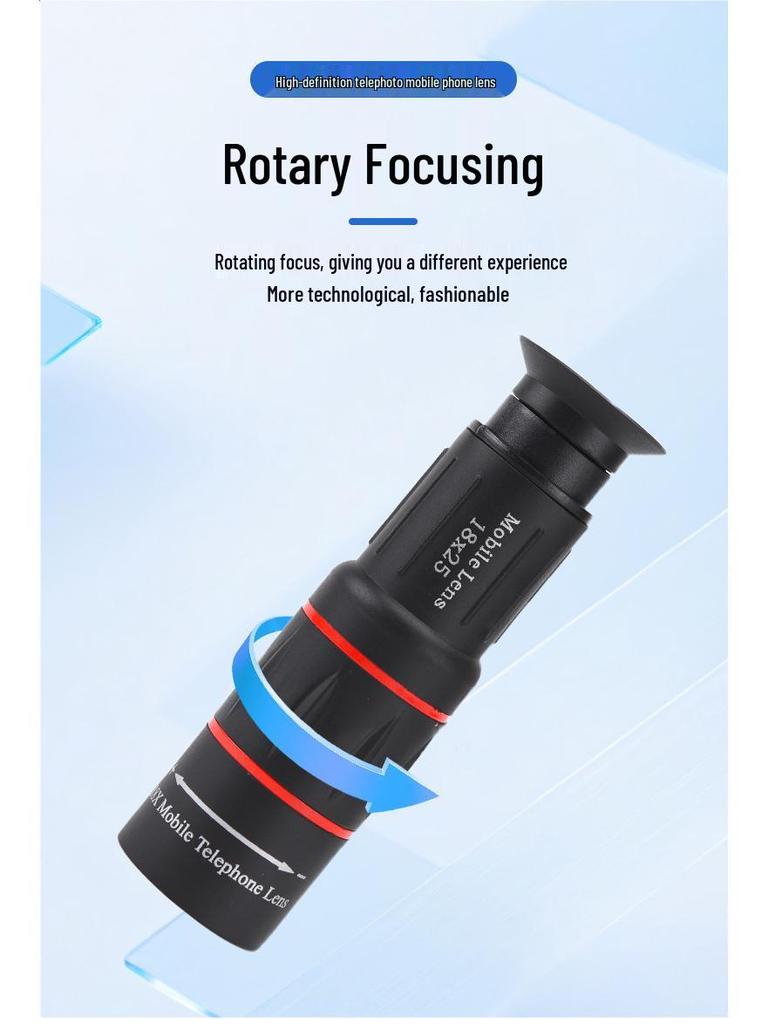 18X High Magnification HD Mobile Phone Telephoto Lens for Concert Photography