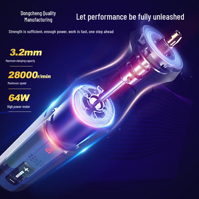 Dongcheng Cordless Mini Electric Grinder CN Plug (adapter Included)