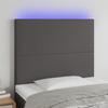 VidaXL LED Headboard Bedroom Furniture Single Bed Accessory Headboard Interior Grey 3122220