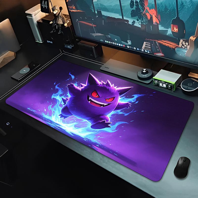Mouse Pad Pokemon Large Esports Gamer Mat xcm Computer Keyboard Pad Durable Gaming Desk Mat Gengar Cool Dark Style Mausepad 800x300x2mm