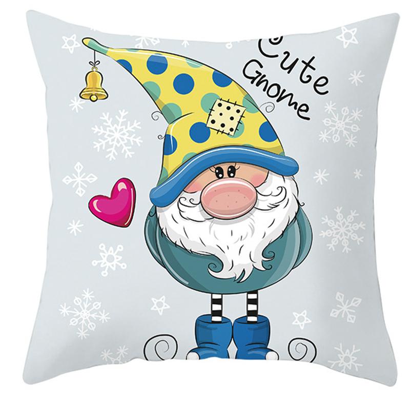 Faceless Santa Pillowcase Christmas Decoration Home  Gift Noel Navidad Happy New Year 2022 Cushion Cover