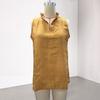 Camicia da Donna Cotone Lino Vestibilità Larga Senza Maniche Scollo a V Top Traspirante Comodo Stile Casual Gilet per Lavoro Festa Vacanza Appuntamento