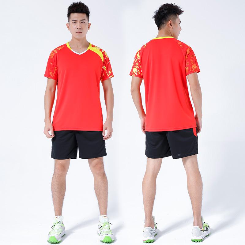 Breathable Team Volleyball & Badminton Competition Uniform Set with Custom Printing