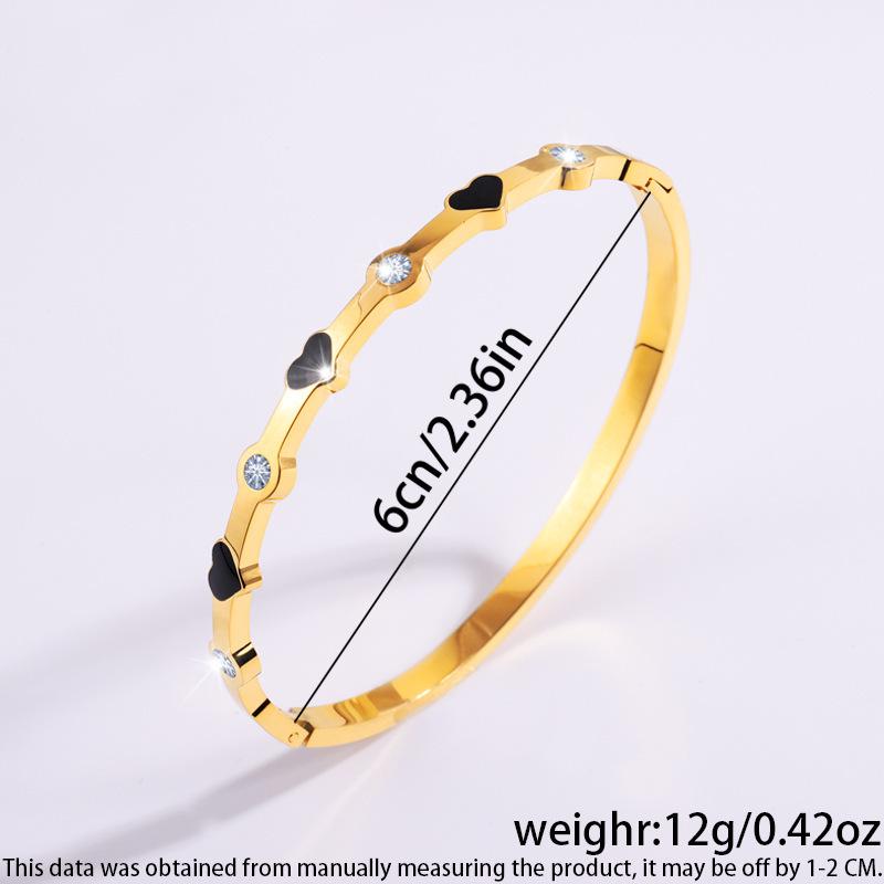 Starry Sky Silver Titanium Steel Bracelet for Women - High-End, Versatile, Full Diamond, Non-Fading Fashion Accessory