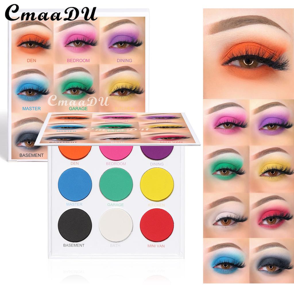 CmaaDu 9 Color Eye Shadow Matte Eye Shadow Plate