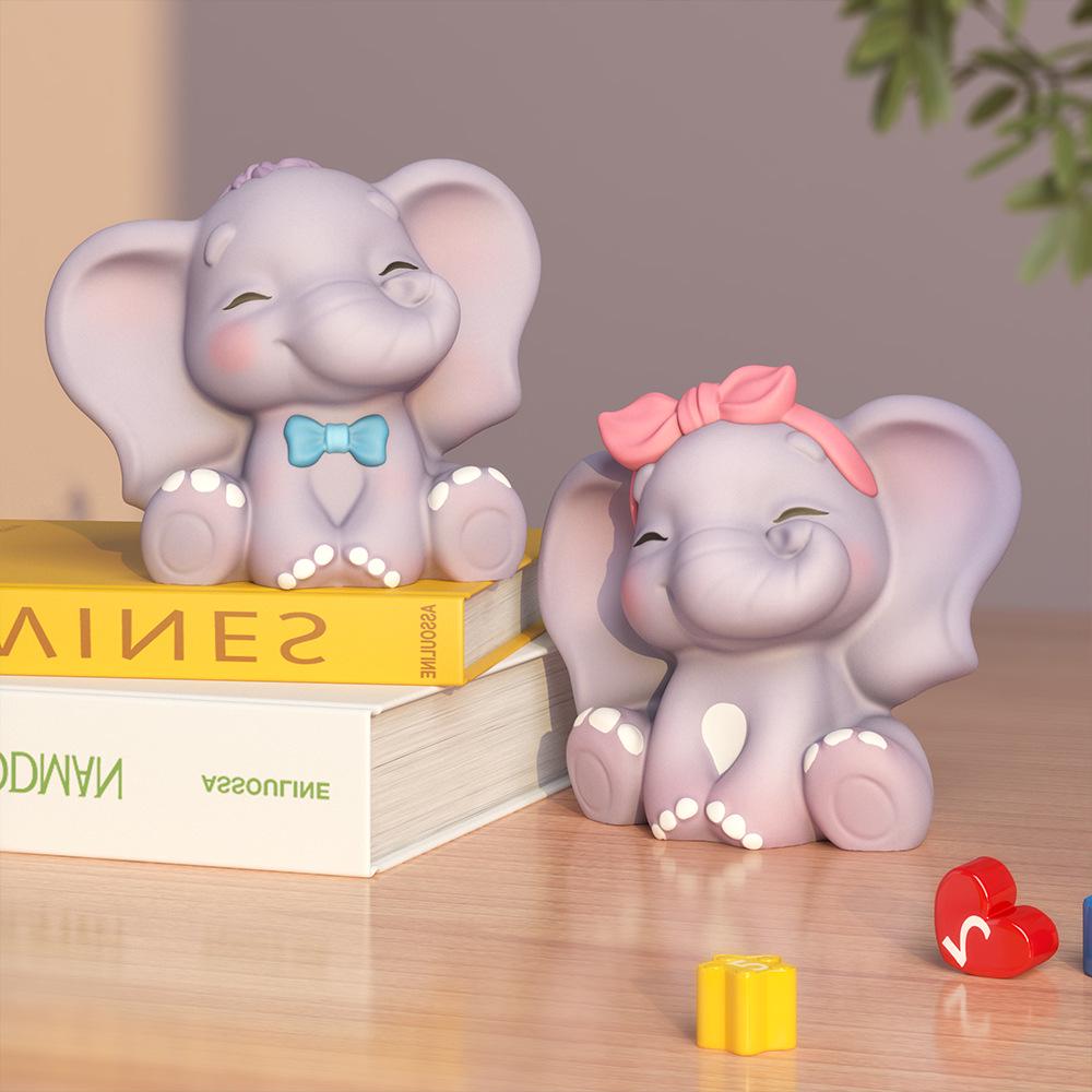 3D Large Baby Elephant Candle Silicone Mold for DIY Party Favors and Home Decor