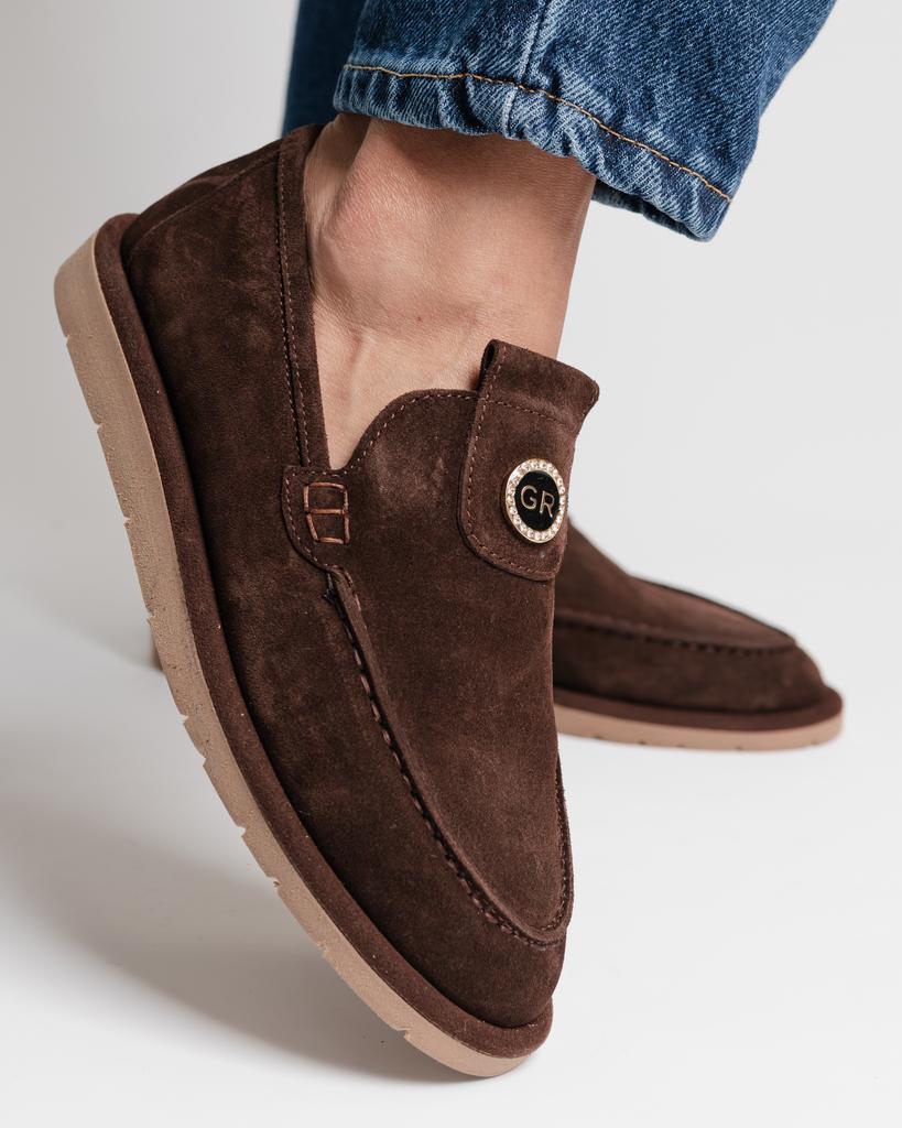Women's Loafers Krula 2680613 36 Brown Suede