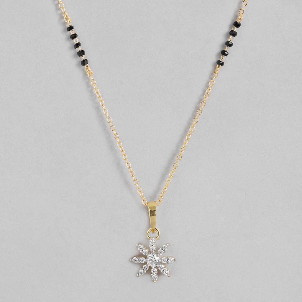 Abdesigns Diamond Mangalsutra, Gold Plated Indian Mangalsutra, Bollywood Actress Mangalsutra, Dainty American Diamond Mangalsutra