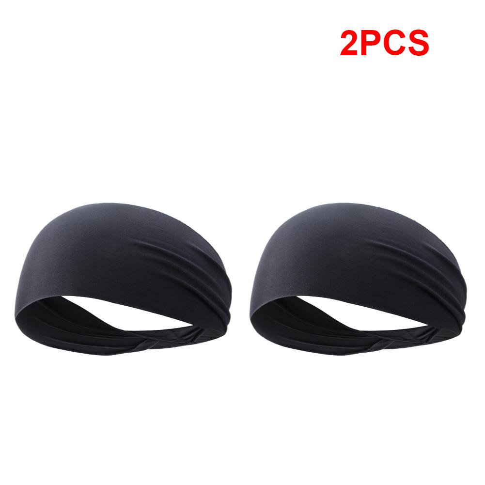 Men Women Sports Headband Sweatband Stretch Elastic Gym Fitness Running Yoga Headwrap Breathable Quick-dry Absorbent Hair Bands