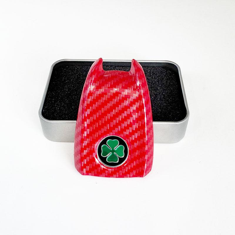 VDNQM1 Car Key Cover Replacement Key Case for Alfa Romeo Giulia Stelvio Tonale Carbon Fiber Style