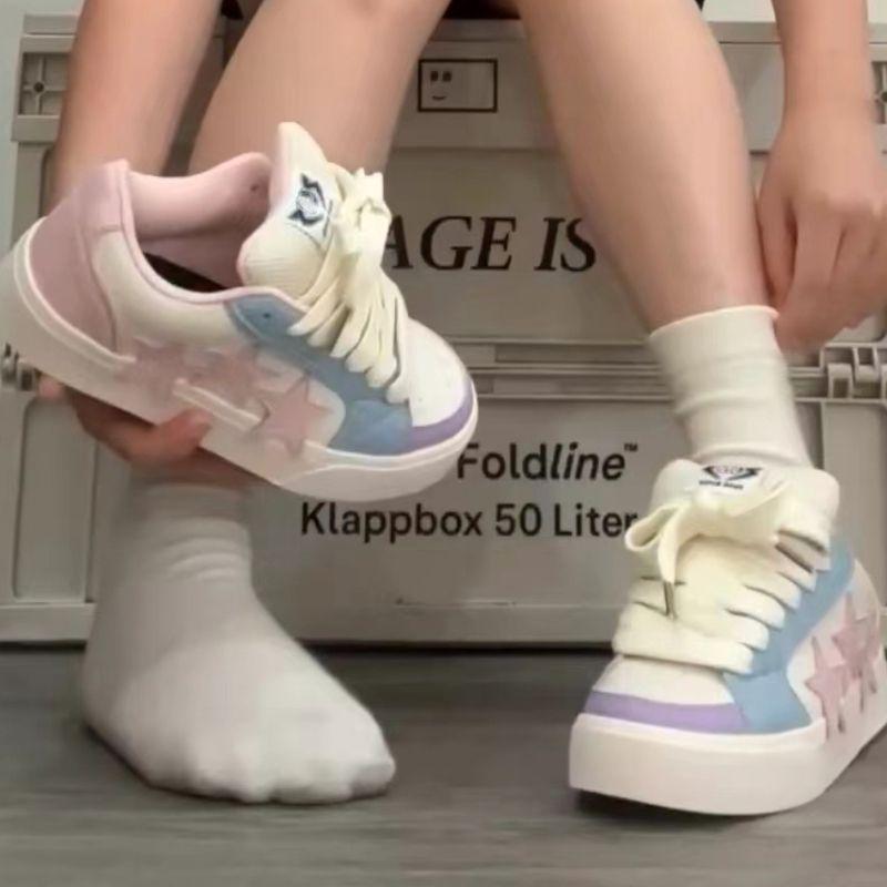 Original design flip fur retro street star board shoes for men and women autumn new casual bread shoes for women