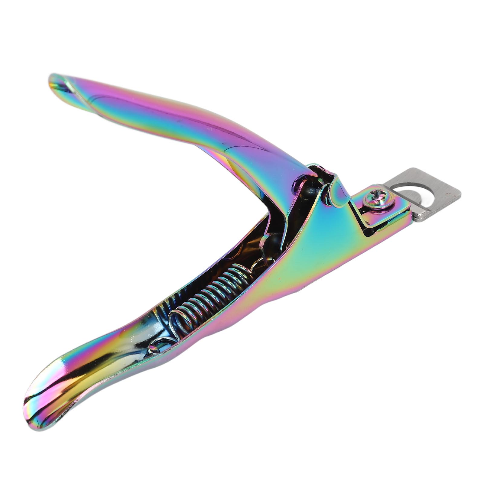 

Nail Tip Cutter U Shape DIY Trimming Stainless Steel Portable Nail Tip Groomer for Beauty Salon Colorful синій