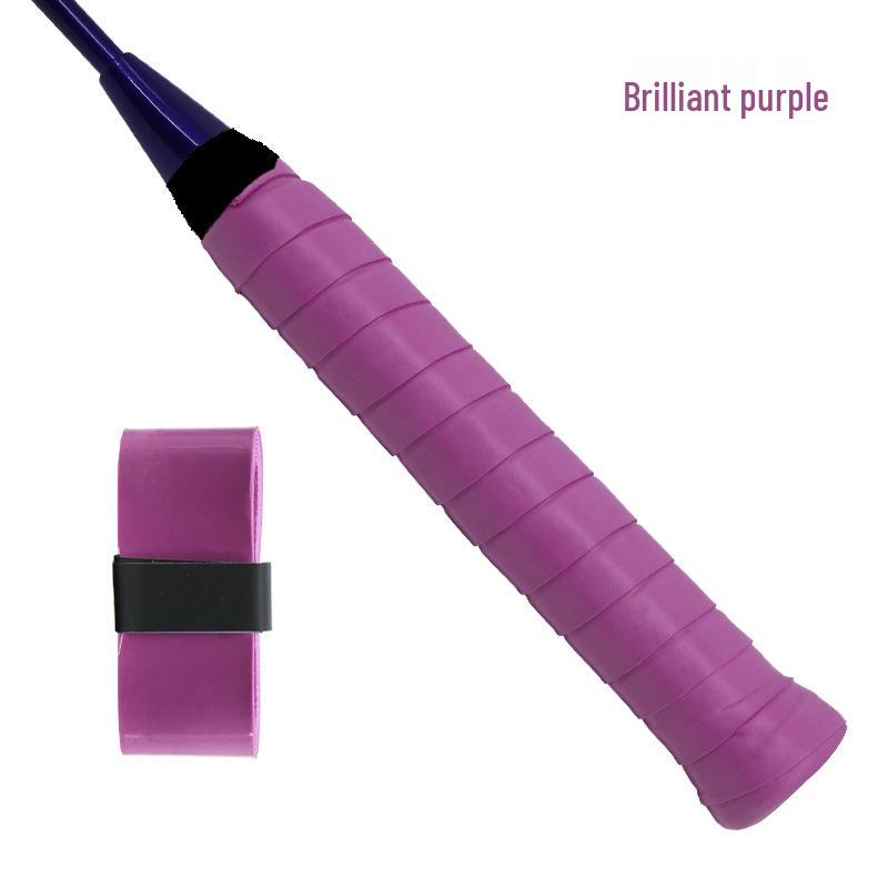 Elastic Perforated PU Leather Overgrip for Badminton, Tennis & Table Tennis Rackets, Fishing Rods with Ribbed Sweatband