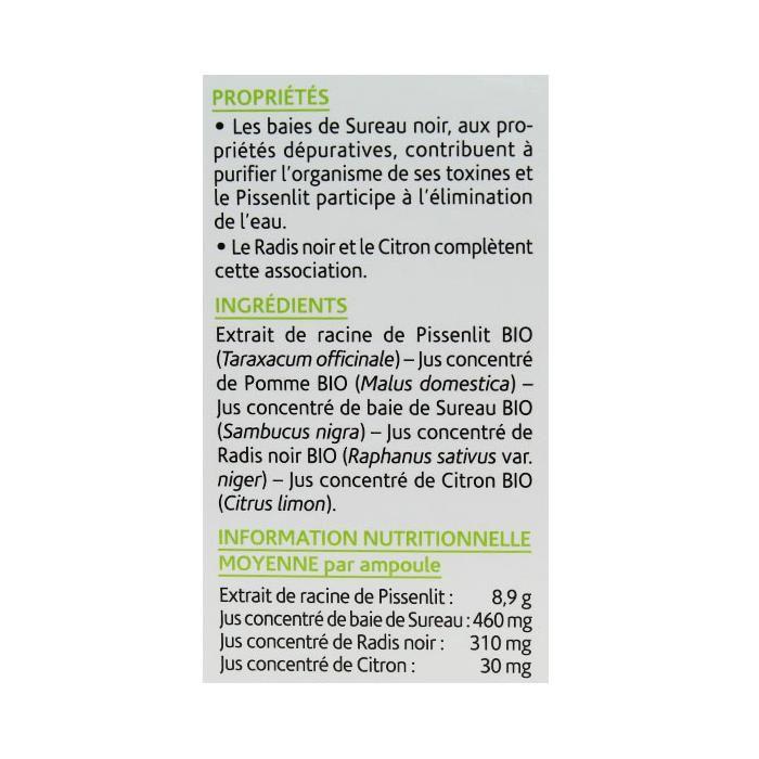 Arkopharma Arkofluides Détox Bio 20 Ampullen