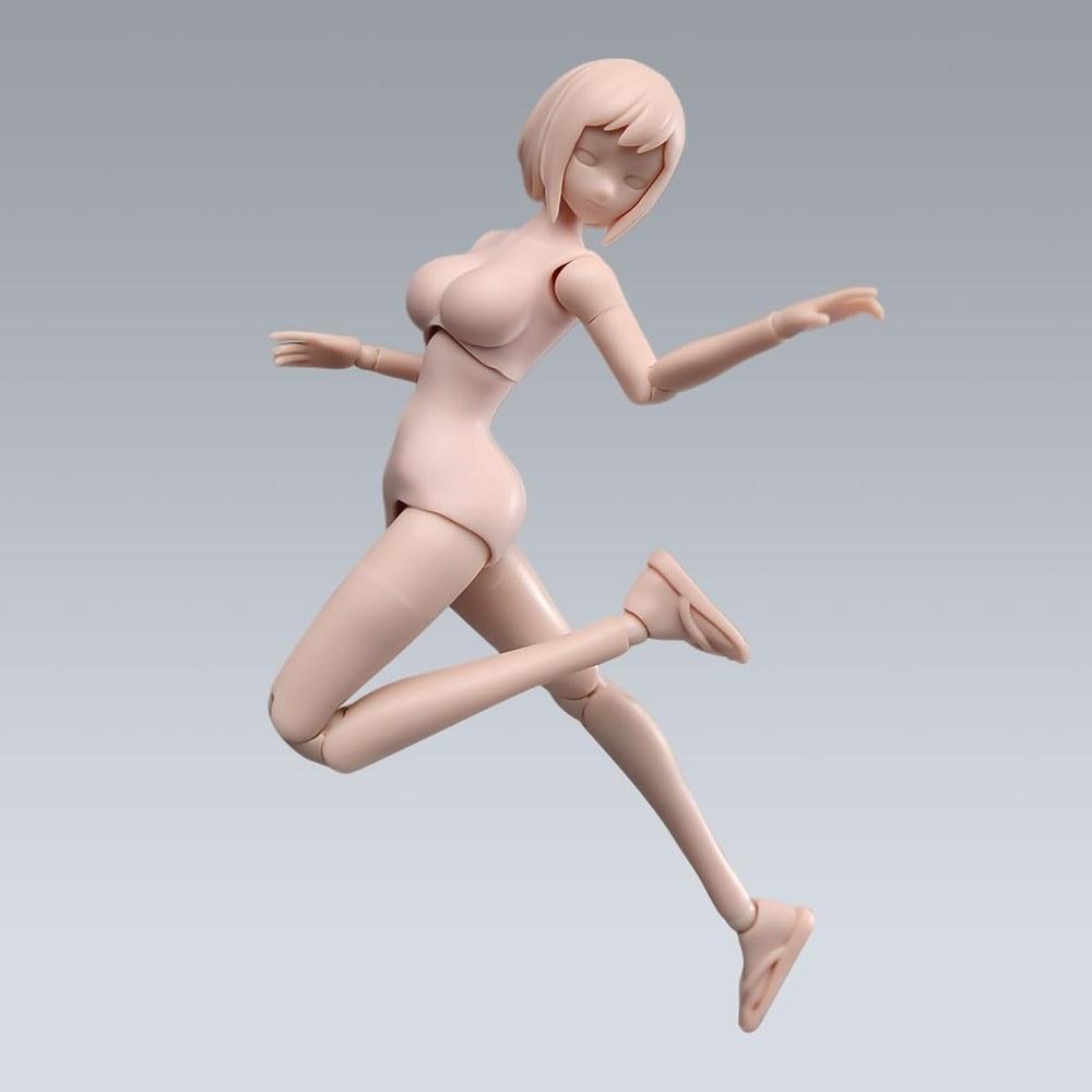 ORIELOAN 1/12 Scale Female Action Figure Body 6-Inch Ball-Jointed Doll Model Large Bust Removable Hands and Feet Accessories