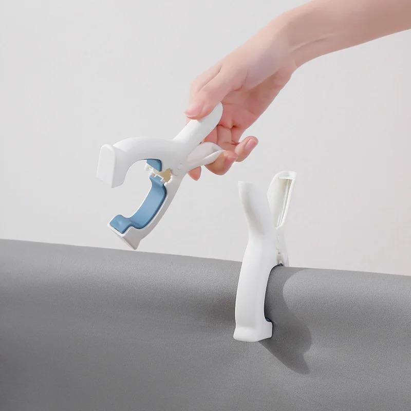 10pcs Large Clothes Clip Multi-function Non-slip No-trace Windproof Clothespins Lovely Rabbit Ear Quilt Drying Fixed Holder