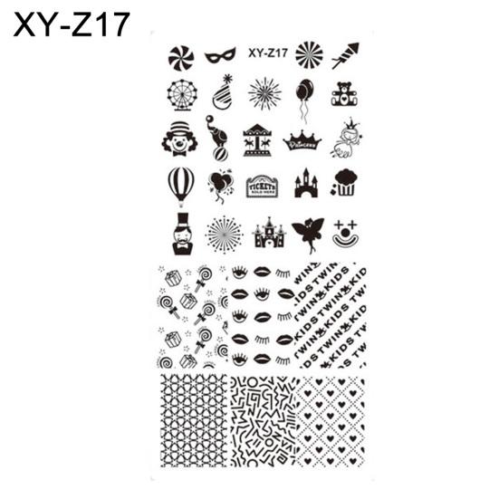 DIY vánoční styl nail art razítko šablona šablony razítka na manikúru