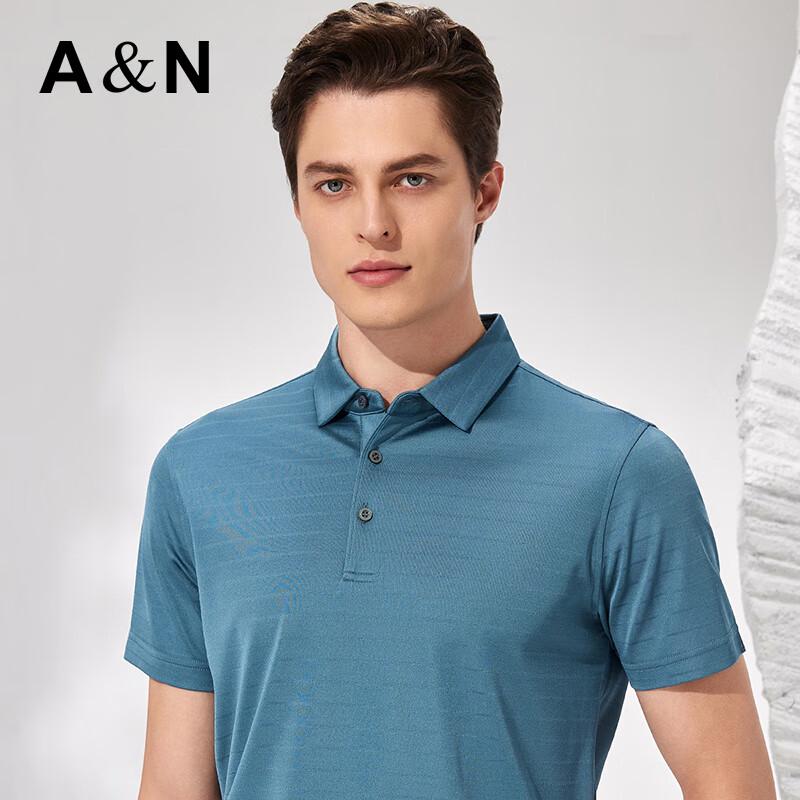 Men's 100% Silk Jacquard Business Casual Polo Shirt