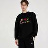 Li-Ning Casual Simple Round Neck Versatile Letter Print Loose Comfortable Sweatshirt Unisex sweatshirt AWDVG89-1
