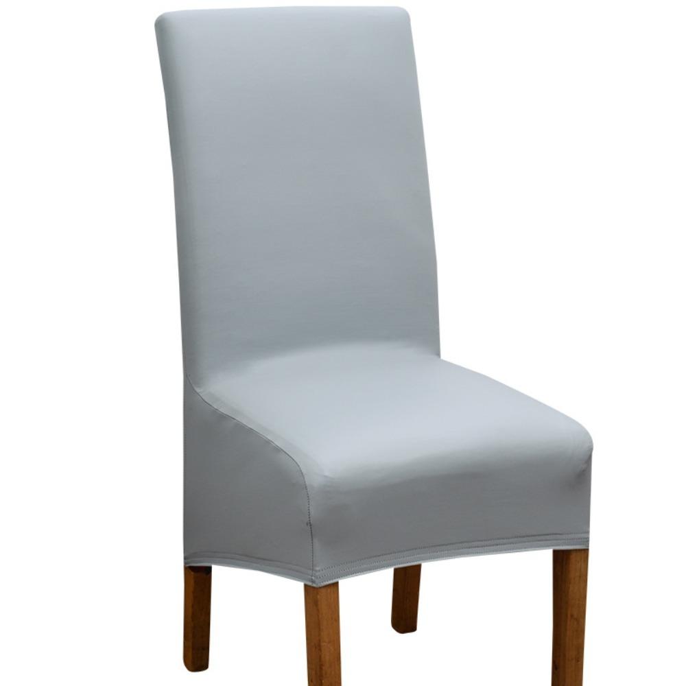 PU Leather Dining Chair Cover Waterproof Fabric Seat Protector New Chair Slipcover Dining Room серый