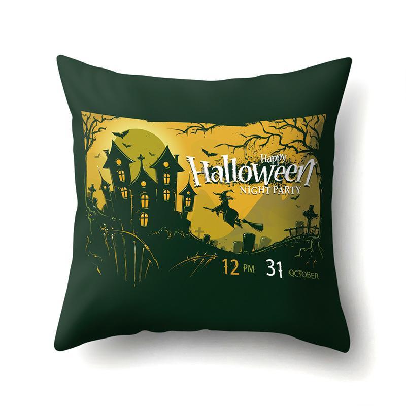 Halloween Pillowcase Car Waist Pillow Pumpkin Sofa Cushion Cover Office Home Living Room Pillowcase