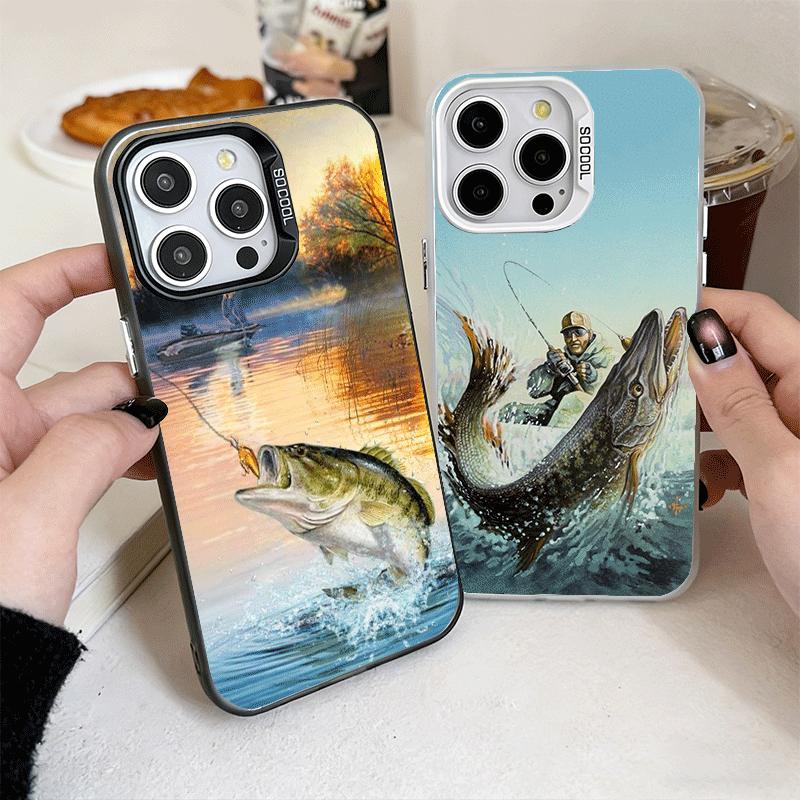 Hunting Fishing Man Shockproof Phone Case for iPhone 17 Air 16 16E 15 Pro Max 14 Plus 13 Mini 12 Back Cover Anti Fall Fundas