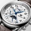 OLEVS Automatic Men's Wristwatch Multi-Calendar Moon Phase 3 ATM Water Resistant Business Classic Luxury White