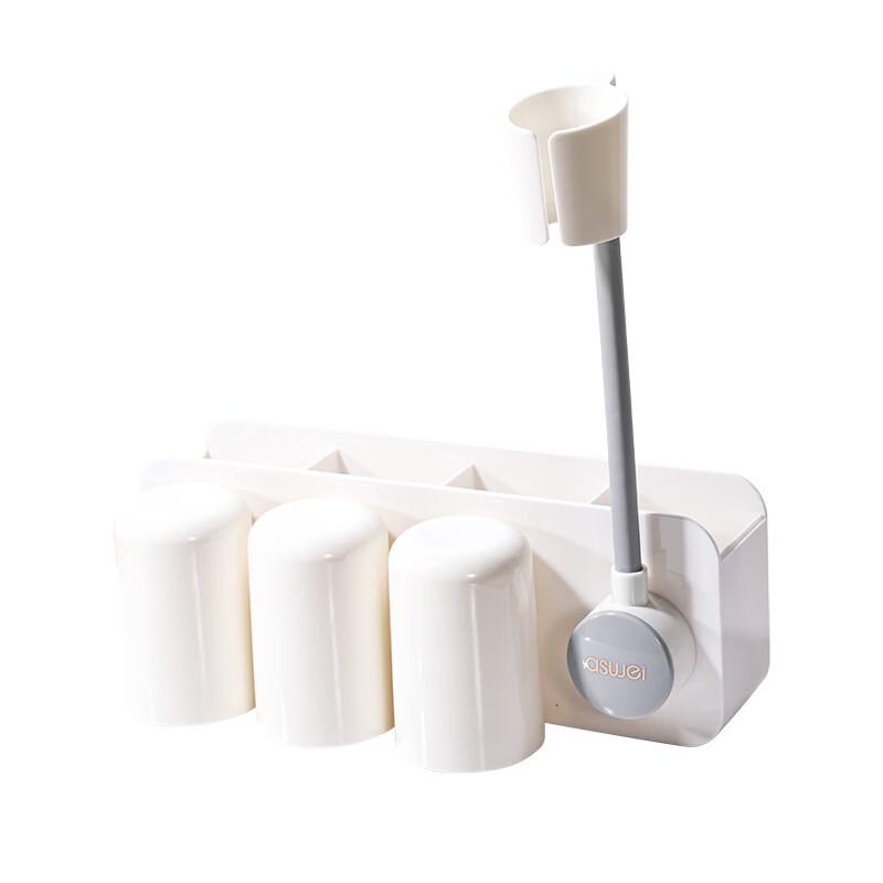 

Настенный держатель для зубных щеток Cmaos с стаканчиками и стойкой для фена