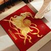 Chinese Style Year of The Sheep Mat Cartoon 2027 Lamb Door Mat Sheep Foot Pad  Spring Festival